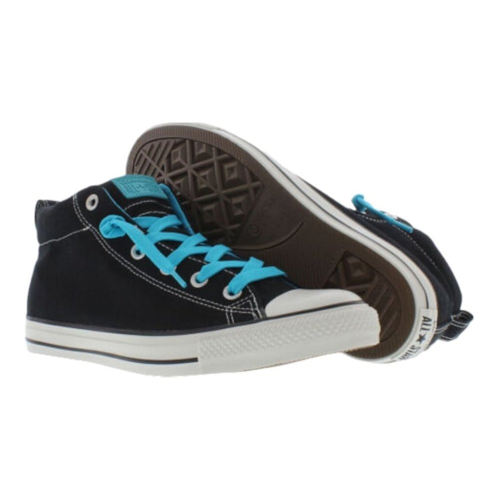 Converse Chuck Taylor Street Mid Mens Shoes Size 8 Color: Black/Blue